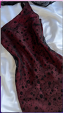 Niulatu Burgundy One Shoulder Mermaid Evening Dress Formal Prom Dress HZ1007