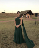 Niulatu Chiffon One Shoulder Evening Dress HZ1007