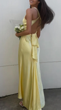 Niulatu Backless Mermaid Party Prom Dress Formal Satin Evening Gown HZ1007