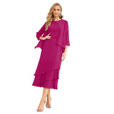 Niulatu Chiffon Spring Mother of The Bride Dresses A-Line Plus Size for Women Formal Prom HZ1007