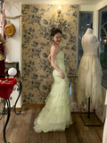 Niulatu Light Green Sweetheart Neck Layered Tulle Prom Dress 22th Birthday Dress HZ0113