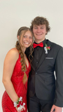 Niulatu Red V Neck Mermaid Prom Dress Red Evening Dress HZ1007