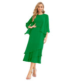 Niulatu Chiffon Spring Mother of The Bride Dresses A-Line Plus Size for Women Formal Prom HZ1007