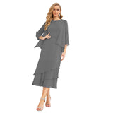 Niulatu Chiffon Spring Mother of The Bride Dresses A-Line Plus Size for Women Formal Prom HZ1007