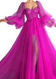 Niulatu Evening Dress, Long Sleeves Long Prom Dress HZ0113
