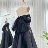 Niulatu Dubai Evening Dresses for Women Wedding Party Black Long Sleeve Gala Prom Dress HZ1007