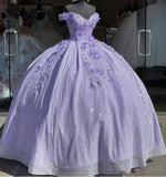 Niulatu princess off shoulder long formal prom dress, long strapless pink flower appliqu¨¦s evening dress HZ0113
