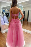 Niulatu A Line Lace Appliques Floor Length Prom Dresses With HZ1007