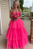 Niulatu Layered Spaghetti Straps Long Prom Dresses, Evening HZ1007