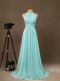 Niulatu Floor Length Prom Dresses A-Line Halter Open Back HZ1007