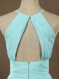 Niulatu Floor Length Prom Dresses A-Line Halter Open Back HZ1007