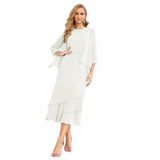 Niulatu Chiffon Spring Mother of The Bride Dresses A-Line Plus Size for Women Formal Prom HZ1007