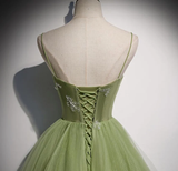 Niulatu Formal Evening Dress Women's Prom Dresses Party Graduation Gowns Long Green Party Dresses HZ1007