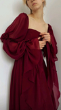 Niulatu Vintage Romantic A-line Prom Dress Evening Dress HZ1007