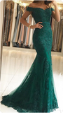 Niulatu beaded tulle maxi evening dress off the shoulder mermaid formal party dress HZ0113