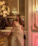 Niulatu One Shoulder Party Prom Dress Sexy Satin Evening Dress HZ1007