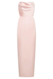 Niulatu Strapless Satin Long Prom Dress Evening Gown HZ1007