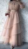 Niulatu A-line Long Sleeves Evening Dress HZ1007