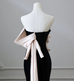 Niulatu Satin Mermaid Train Formal Party Dress Prom Evening Dress HZ1007