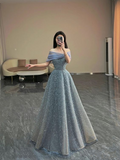 Niulatu Off The Shoulder A-line Evening Dress 18th Birthday Party Gown HZ1007
