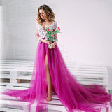Niulatu Maternity Dress PhotoShoot Long Pregnancy Shoot Dresses Elegence Maxi Gown Baby HZ1007