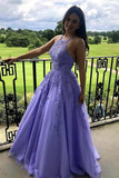 Niulatu A-line Halter Lace Appliqued Prom Dresses, Evening HZ1007