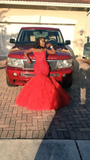 Niulatu Sweetheart Neckline Mermaid Prom Dress Red Evening Dress HZ1007