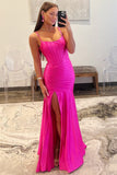 Niulatu Scoop Neck Satin Prom Dress with HZ1007
