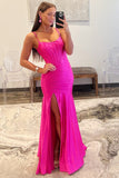 Niulatu Scoop Neck Satin Prom Dress with HZ1007