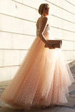 Niulatu Prom Dresses A-line Straps Beading Long Beautiful Prom Dress Evening HZ1007
