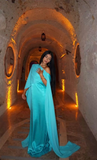 Niulatu One Shoulder Long Prom Dress Satin Evening Gown HZ1007