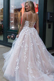 Niulatu Tulle Spaghetti Straps Scoop A-Line Prom Dresses with HZ1007
