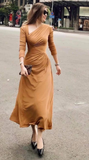 Niulatu A-line Prom Dress Simple Evening Dress HZ1007