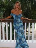 2025 Summer Tice Bra Mid-Swaist Repair Print Sexy Bag Hip Dress Burst HZ0108