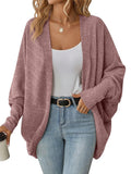 Autumn/Winter 2025 New Lady Fashion Bat Sleeve R-Shirt Loose Knitted Coat HZ0108