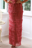 Niulatu And Summer 2025 New Sleeveless Sleeveless Loose Waist Two Sets INS Vacation Loose Skirt Suit Women SPCP