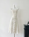 Cute Mermaid Spaghetti Straps Lace Long Summer Dress For Women HZ1214