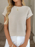 2026 Summer New Casual Blouse Short-Sleeved Collar Lady T-Shirt HZ0108