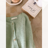 Pink Knitted Cardigan Women Autumn And Winter Gentle Style Imitation Raccoon Velvet Design Sense Women's Sweater Coat Small Man Top HZ0108
