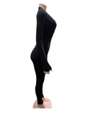 2025 New Fashion Sexy Hottie Tights Hips Long-Sleeved Solid-Colored Trousers HZ0108