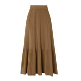Vintage Knitted Half-Dress Woman 2025 New Autumn And Winter Thick High Waist Thin Temperament A Word Fishtail Skirt HZ0108