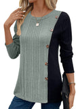 2025 New Lady Color Bump Color Button Open Long Version Of The Long Version Of The Coat HZ0108