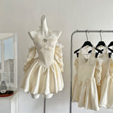 Cute A Line Halter Ivory Lace Summer Dress Holiday Party Outfits For Women HZ1214