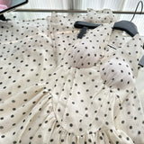Cute A Line Halter Polka Dots Summer Dress Holiday Party Outfits For Women HZ1214