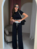 Women's Spring High-End Sleeves Trousers Two Sets Of Fashion Sports Suit Women HZ0108