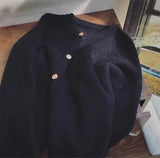 Spring 2025 New Women's Languid Knitwear Cardigan Version Of The Korean Version Of The Small Man Sweater Coat Women's Top Tide HZ0108