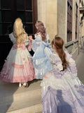 Vintage Ball Gown Off The Shoulder Short Sleeves Spring 16th Birthday Dress Lolita Summer Dress 18th Birthday Outfits HZ1214
