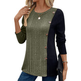 2025 New Lady Color Bump Color Button Open Long Version Of The Long Version Of The Coat HZ0108