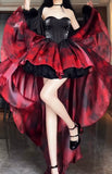 Niulatu Gown Party Dress Lolita Dress Christmas Dress Burgundy Birthday Dresses SD1132