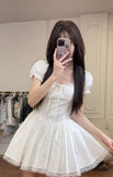 Niulatu A line Spaghetti Straps Short Homecoming Dresses Party Dress Birthday Outfits SD1204